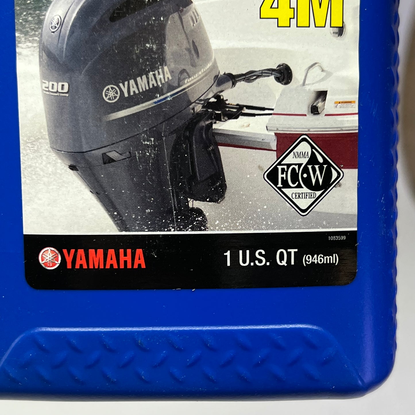 YAMAHA (5 PACK) Stroke Outboard Engine Oil 10W-30 FC-W 1 Qt LUB-10W30-FC-12