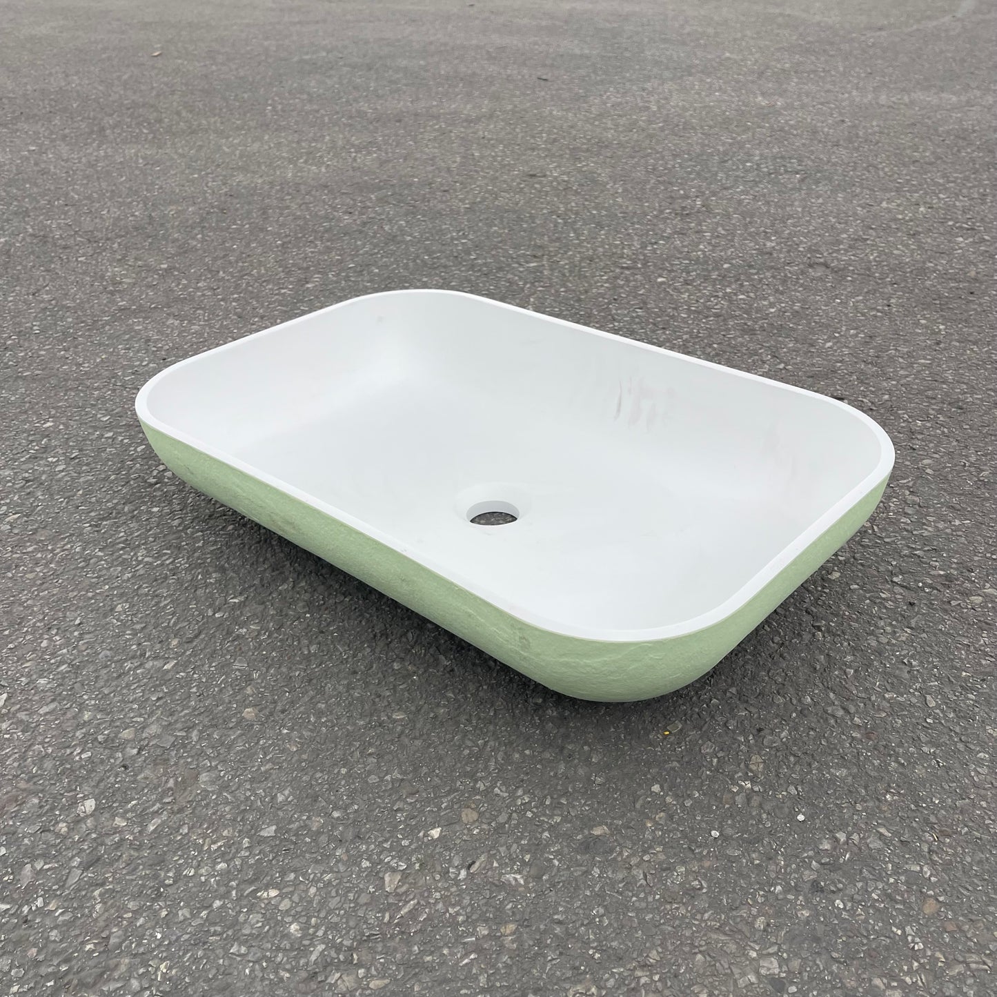 ZA@ Pallet ofACQUABELLA On-top Rectangular Sink Basin Green (AS-IS)