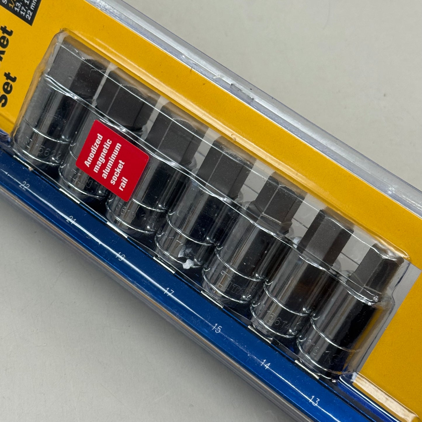 TITAN (7 Piece) Metric Hex Bit Socket Set 1/2" Dr 13-22MM 16131
