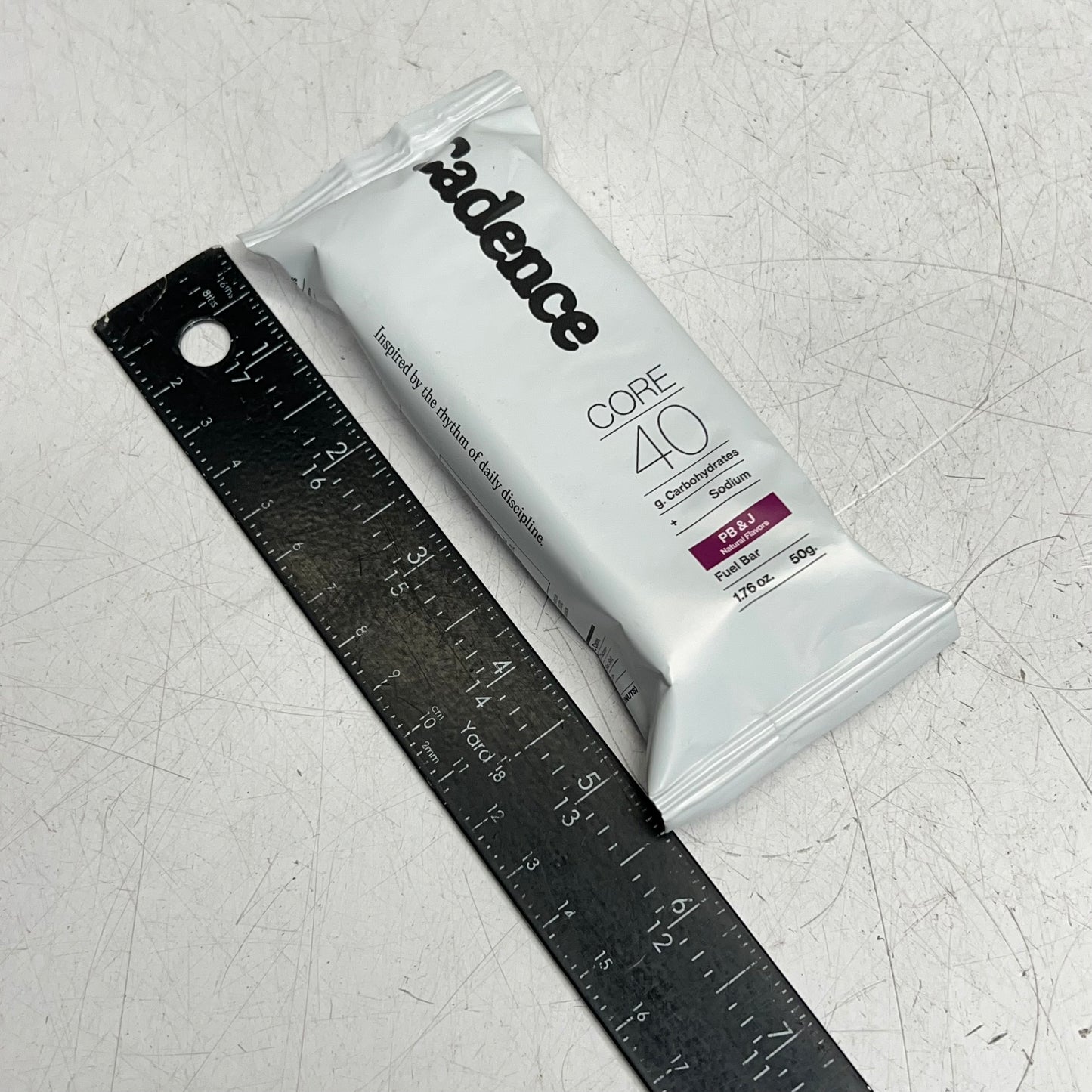 CANDENCE (12 PACK) Core 40 Fuel Snack Energy Bar Pb & J Flavor  1.76oz BB 08/26