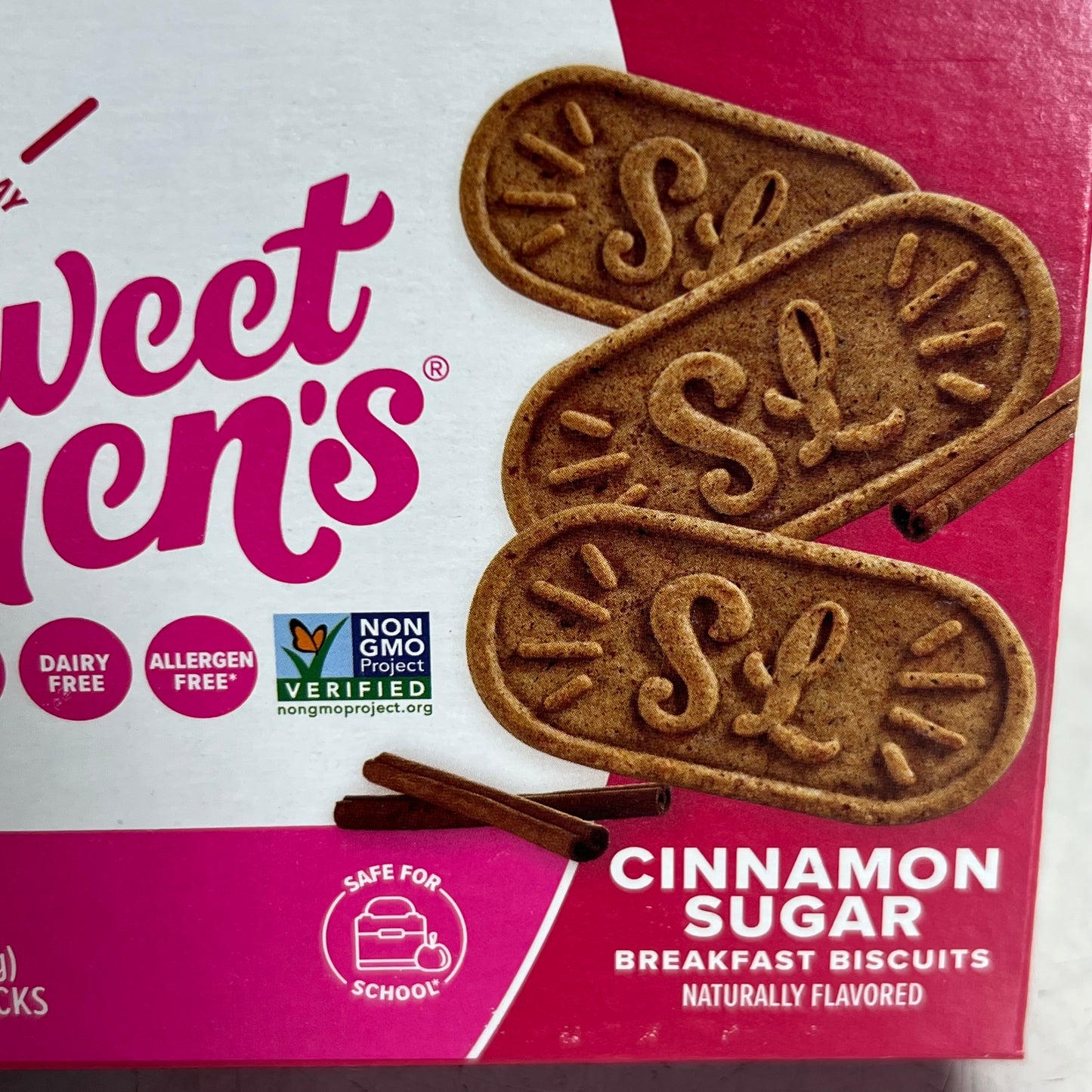 SWEET LOREN'S (2 PACK of 5) Cinnamon Sugar Breakfast Biscuits 1.6 oz BB 12/26
