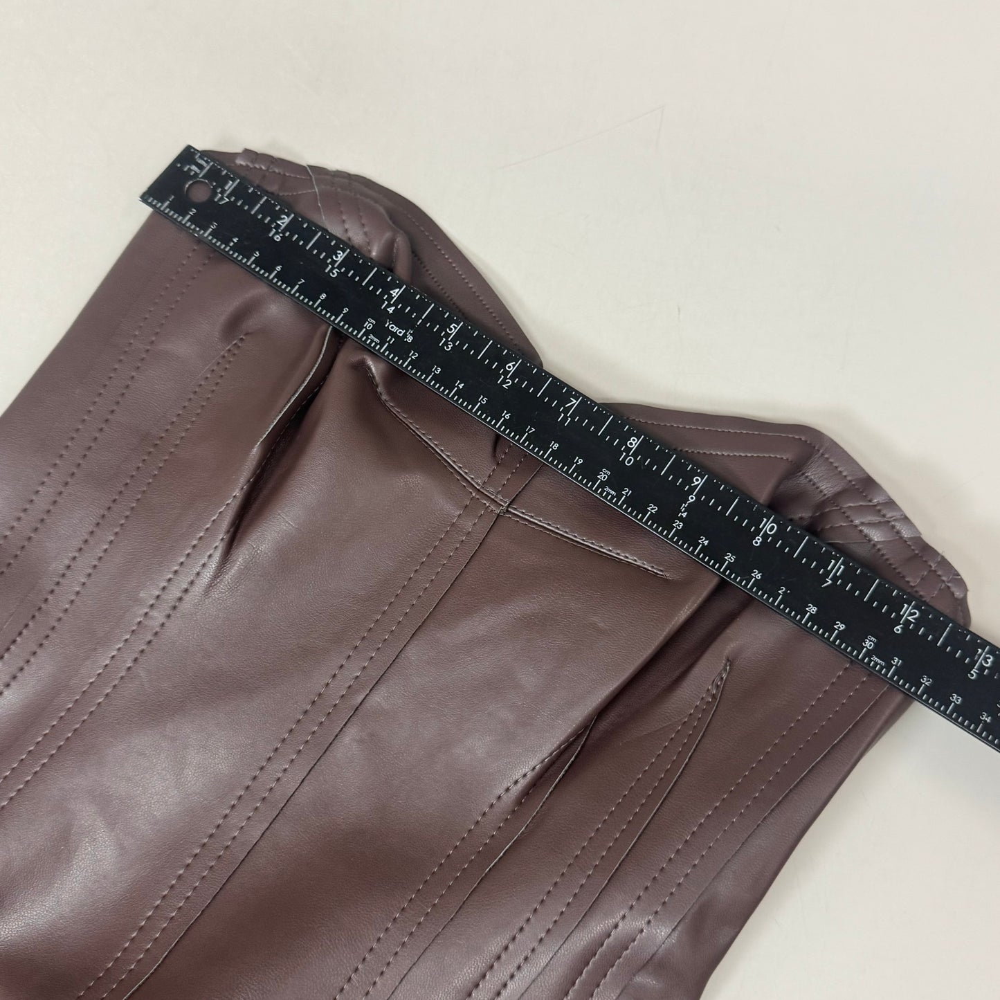 NORMA KAMALI Strapless Grace Mini Dress Unlined Women's Sz XS/34 Chocolate