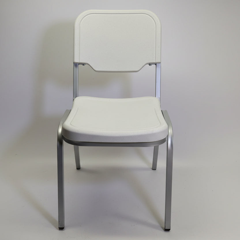 ICEBERG (4 PACK) Rough & Ready Stackable Chairs Supports 300lbs 31"x22" White