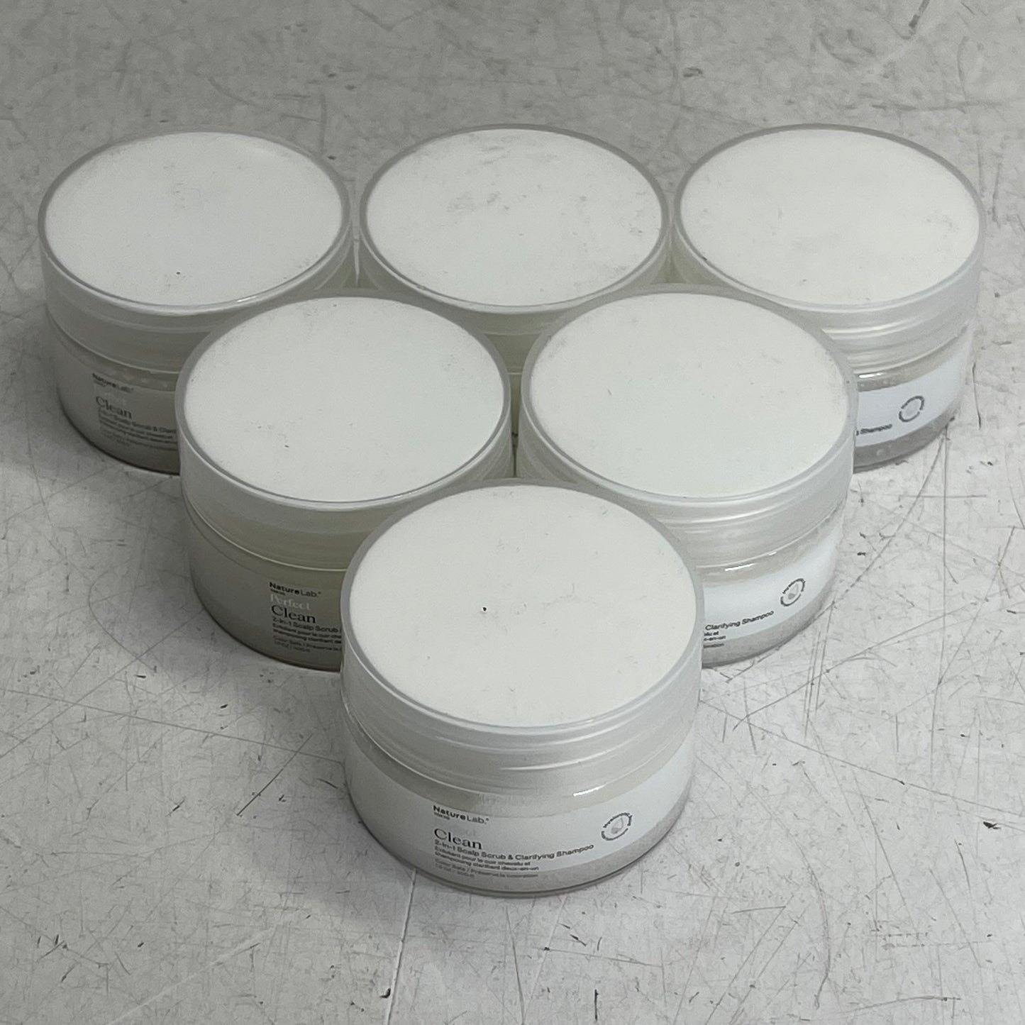 NATURELAB TOKYO (6-PACK) Perfect Clean 2 in 1 Scalp Scrub & Clarifying Shampoo 1 oz per Bottle