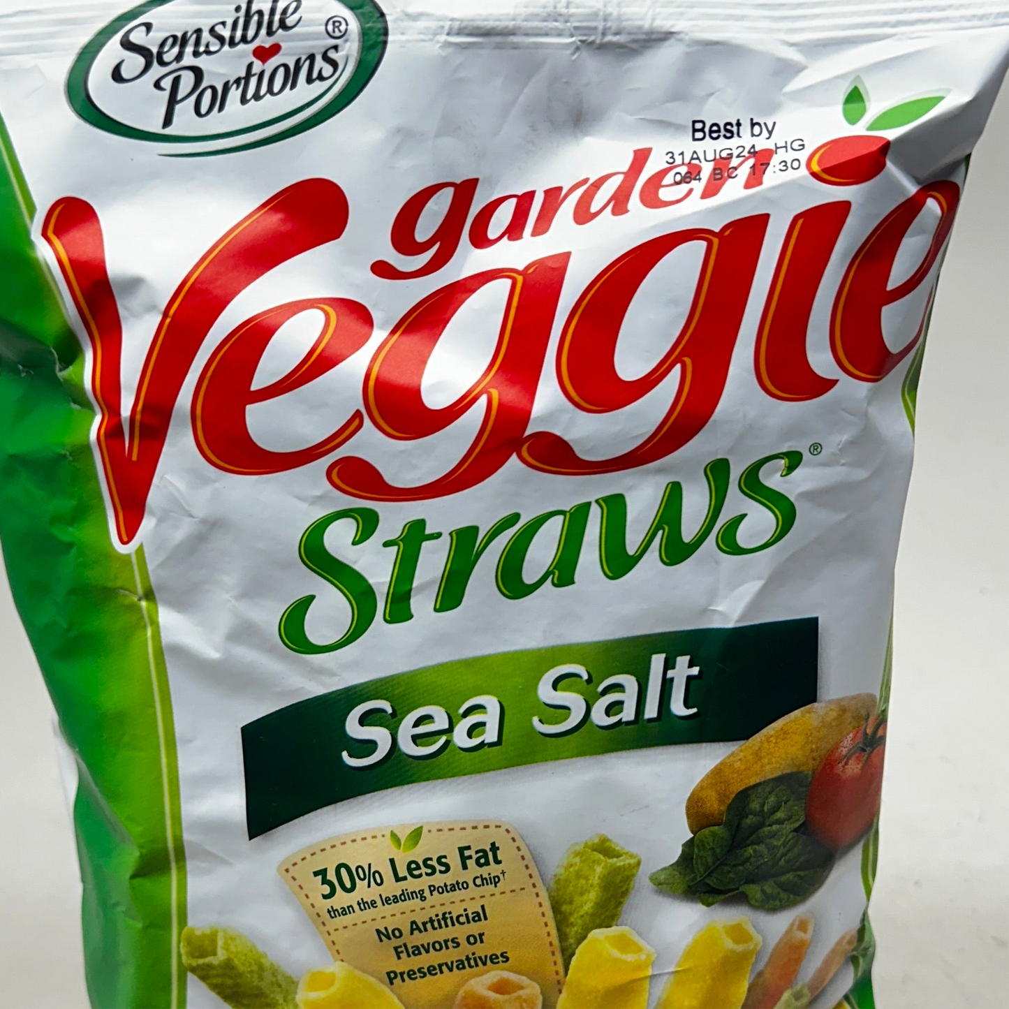 ZA@ SENSIBLE PORTIONS 9 PK! Garden Veggie Straws 5oz Bags BB 08/24 F