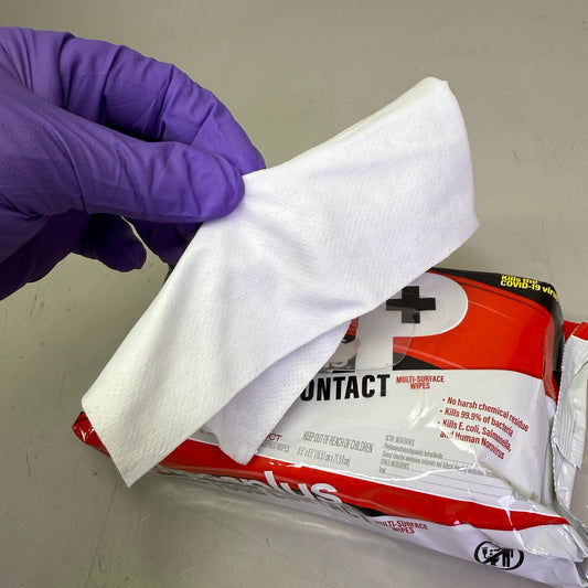 ZA@ WipesPlus No-Rinse Contact Surface Wipes 6 Pack (80 Each, 480 Total) 37608 D