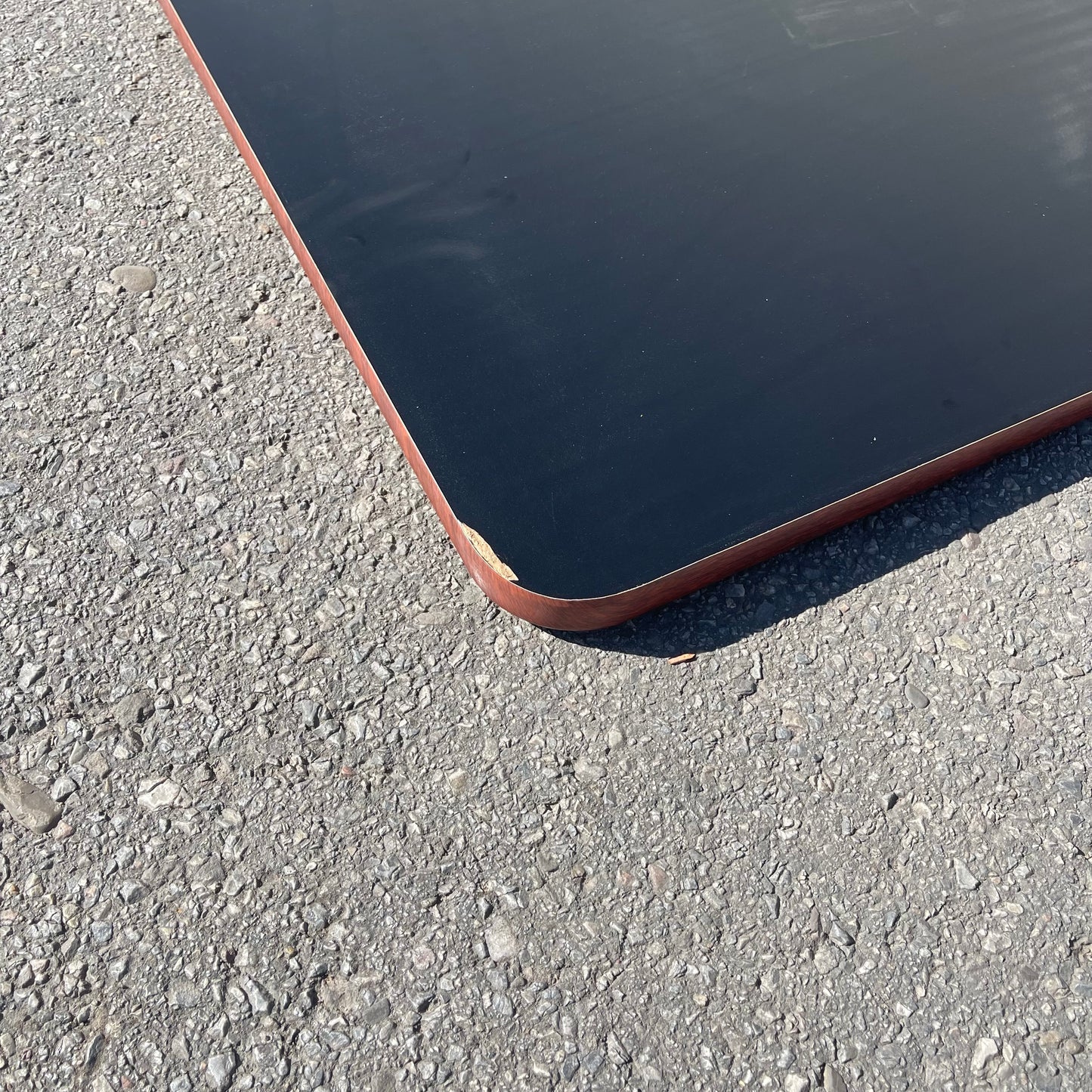 LANCASTER Rectangular Thermo-Formed Table Top 48"x30"x1" Red Mahogany Finish