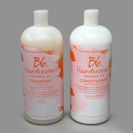 BUMBLE & BUMBLE Hairdresser's Invisible Oil Shampoo & Conditioner 33.8 fl oz BB 24M