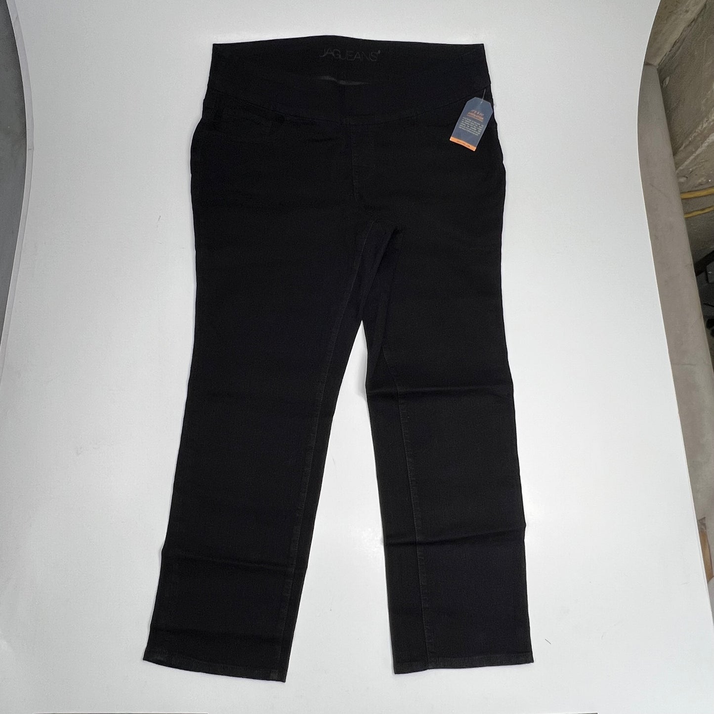 JAG Peri Straight Leg Elastic Waist Jeans Women's Sz 22W Black JE258190BKVD