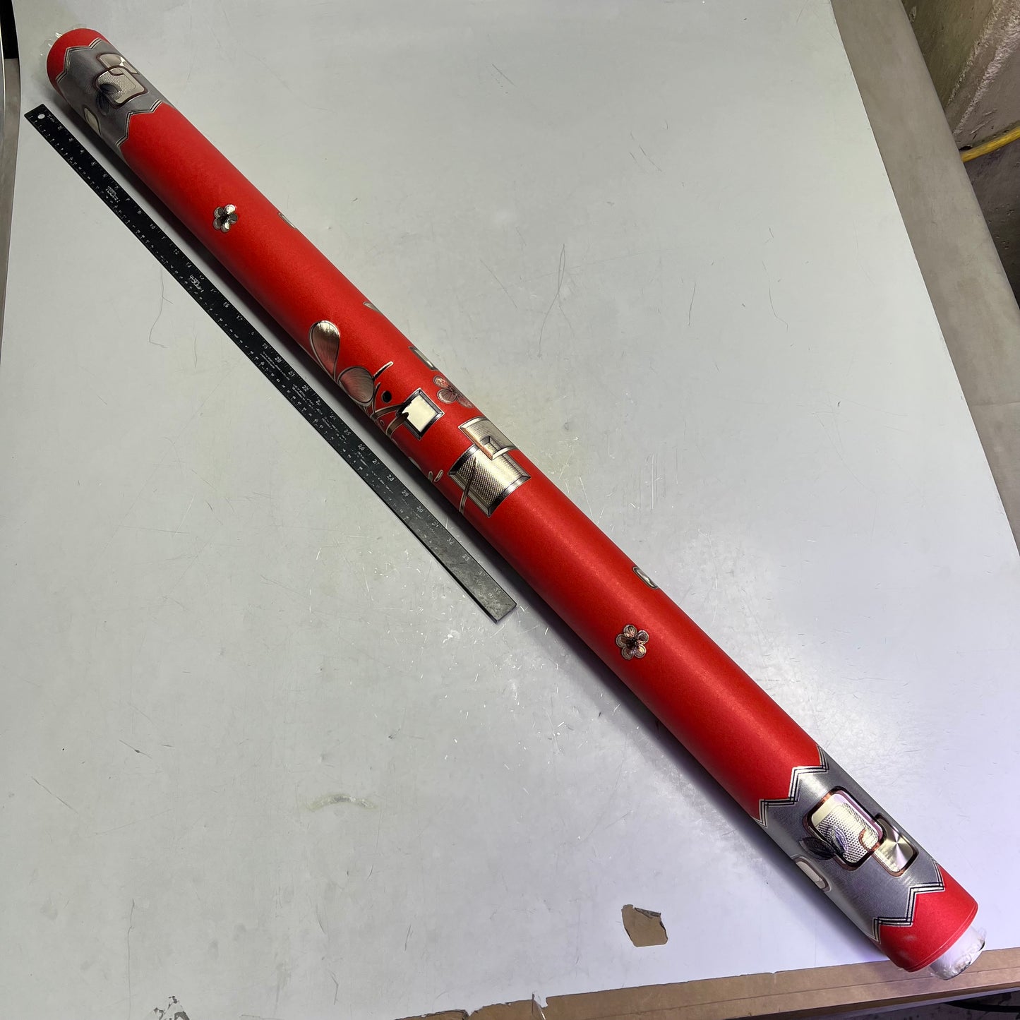 Home Décor Shimmery Floral & Shapes Dinning Table Cloth 54"x60' Red/Brown/Tan