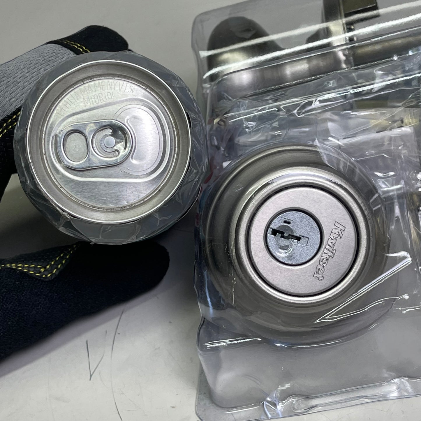 KWIKSET Smartkey Security Dual Key Door Knob Dead Bolt Satin Nickel (New Other)