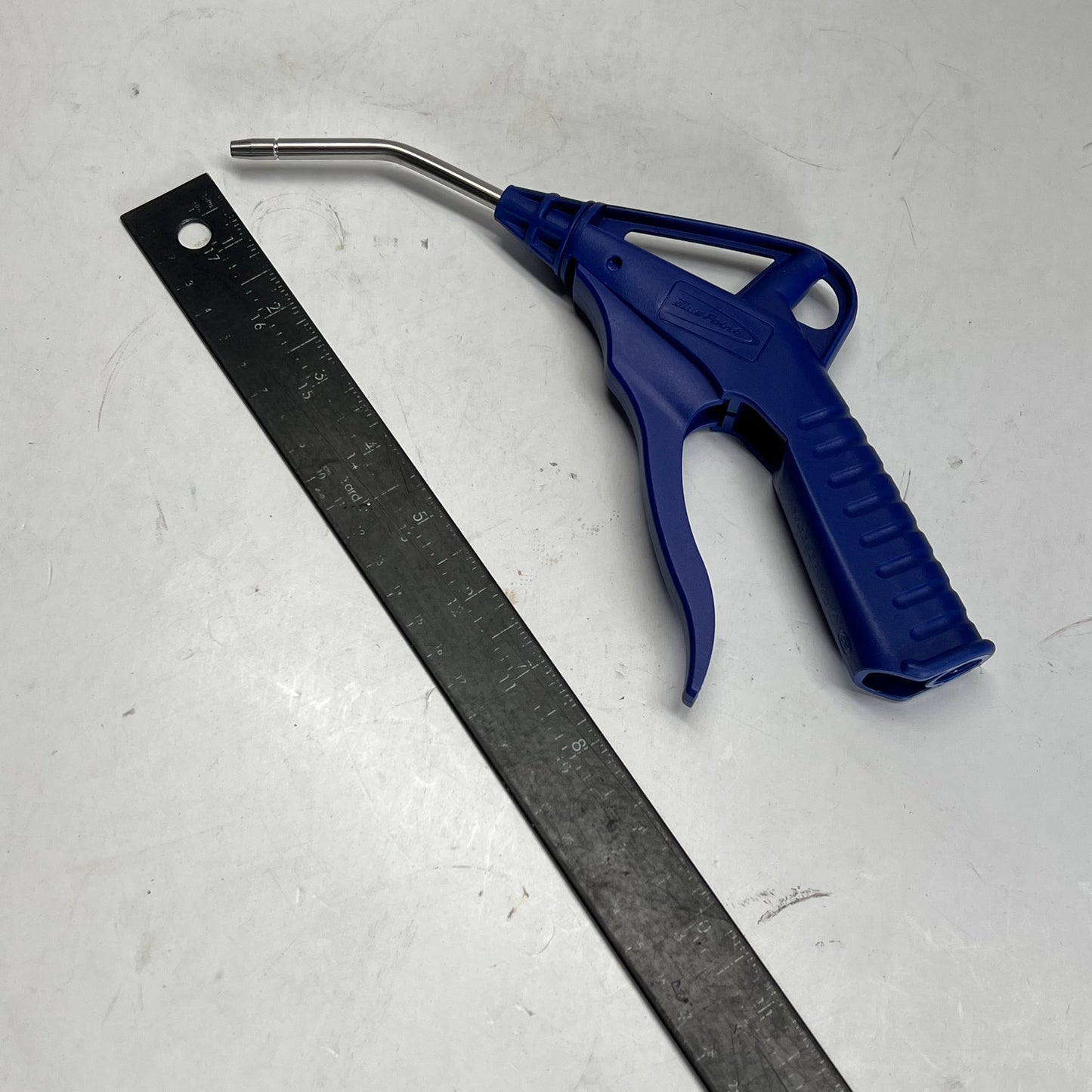 ZA@ BLUE POINT Blow Gun Pistol Grip Bent Flex Tube 10-1/4″  Blue YA1050B