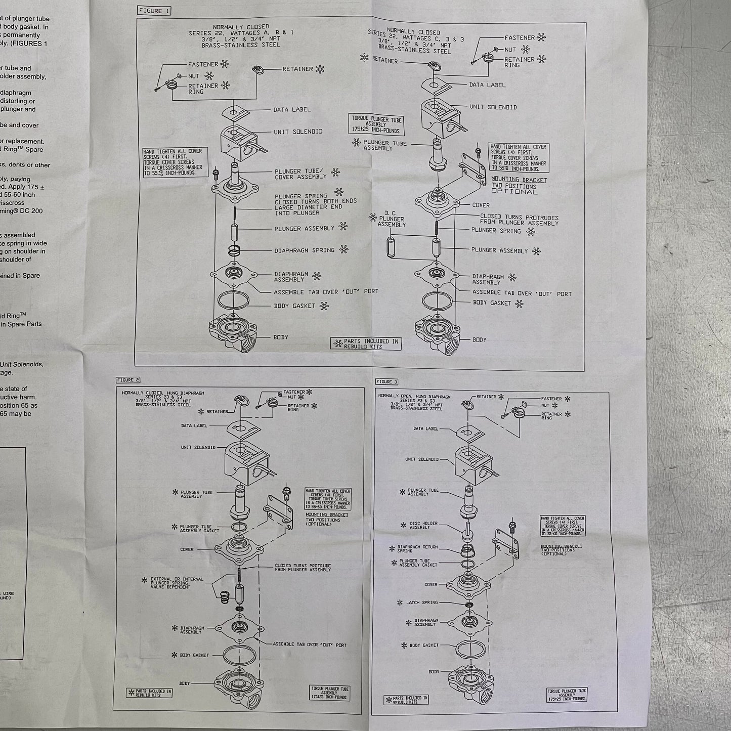 PARKER Gold Ring Complete Solenoid Valve 1F22C2148AAF4C01