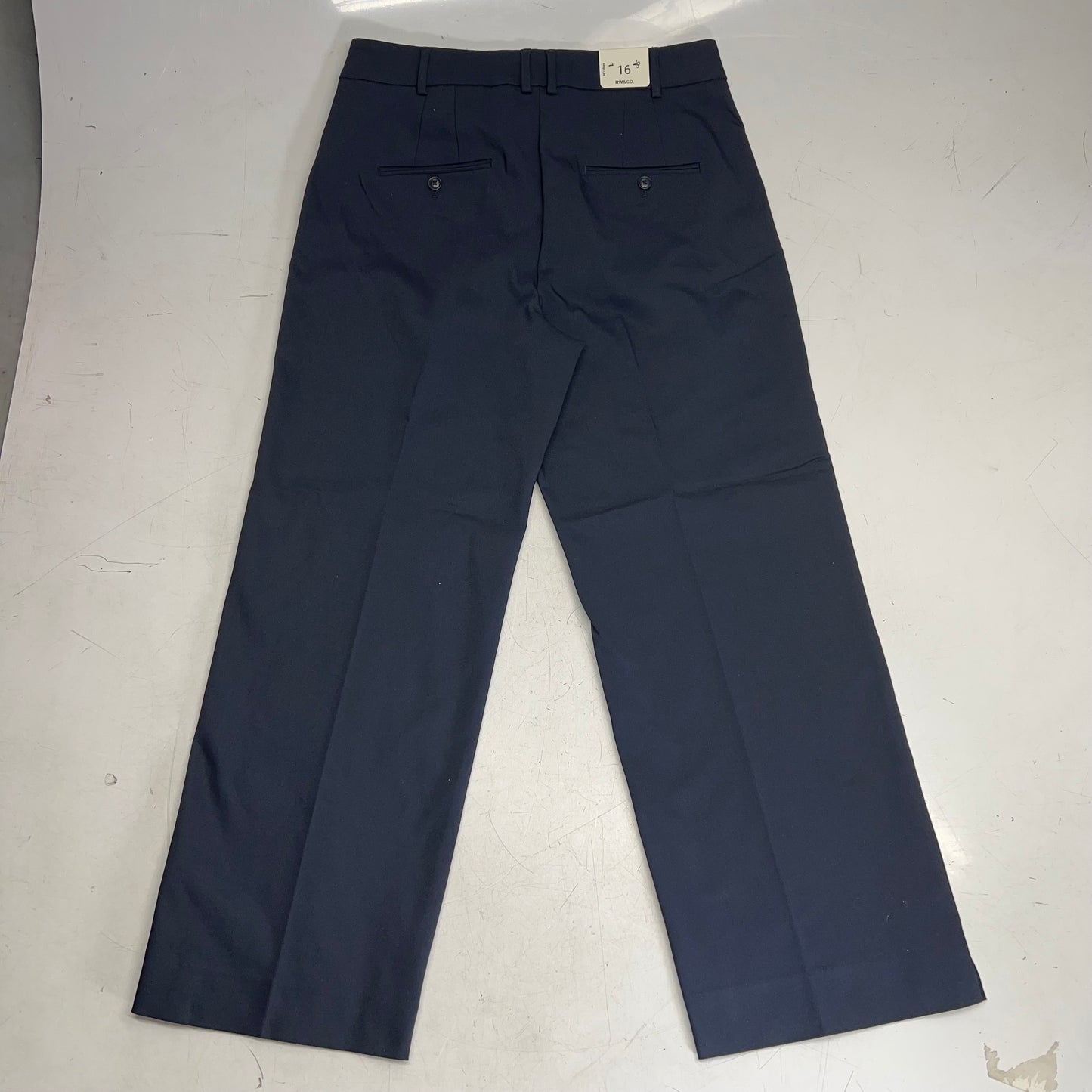RW & CO Straight Leg Trouser Straight Leg  Women's Sz 16 Night Sky 489621
