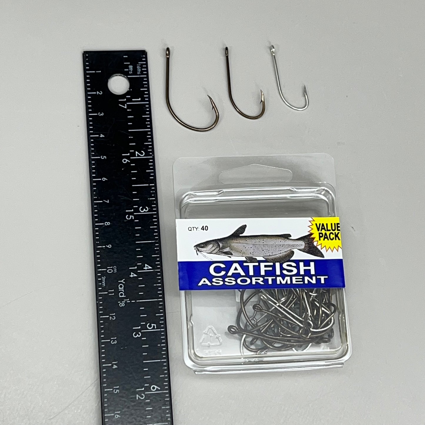 EAGLE CLAW (5 PACK) Catfish Hook Assortment Value Pack Black/Bronze 40pc SPCAT