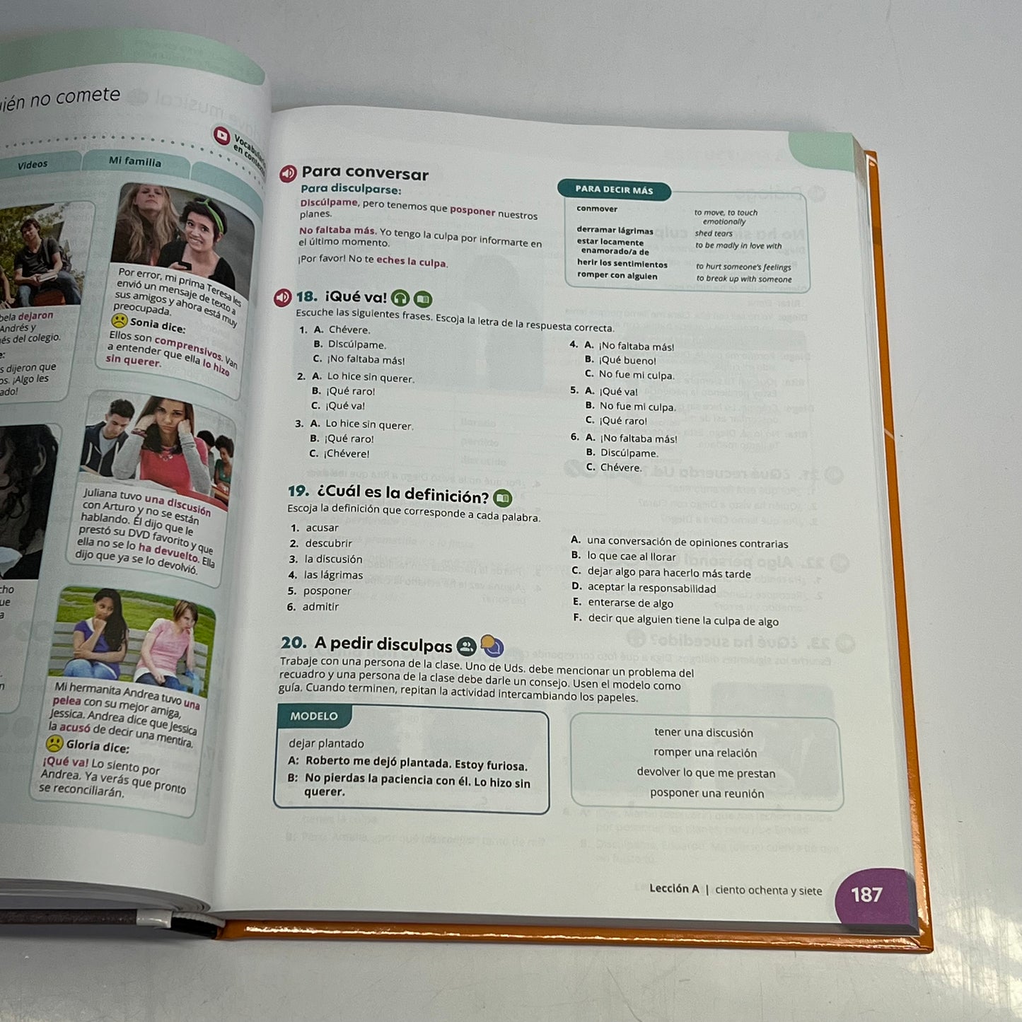 QUE CHEVERE 3rd Edition 2025 Student Edition Hardcover Educational Book