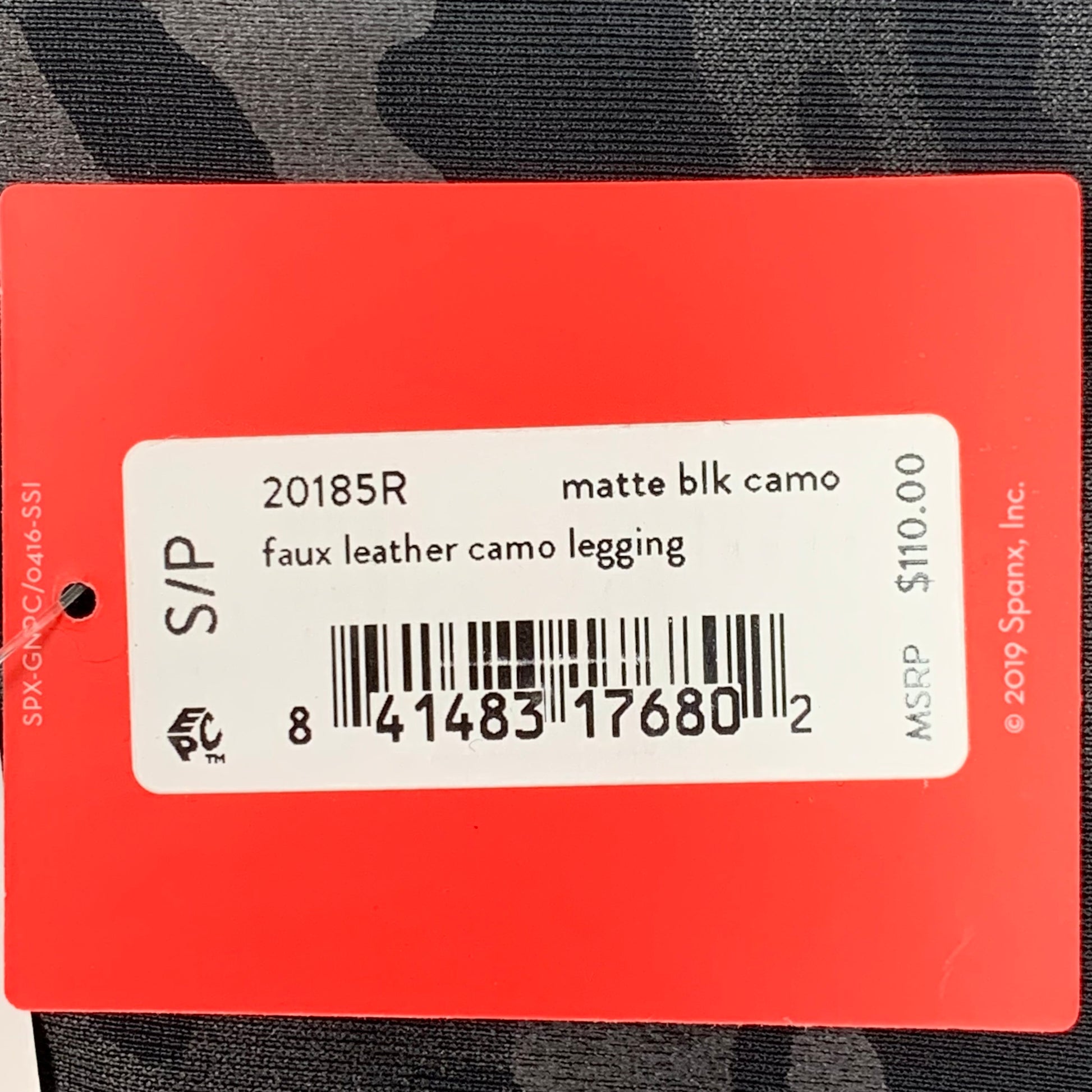 Faux Leather Camo Leggings SPANX - Matte Black Camo – F + L Boutique