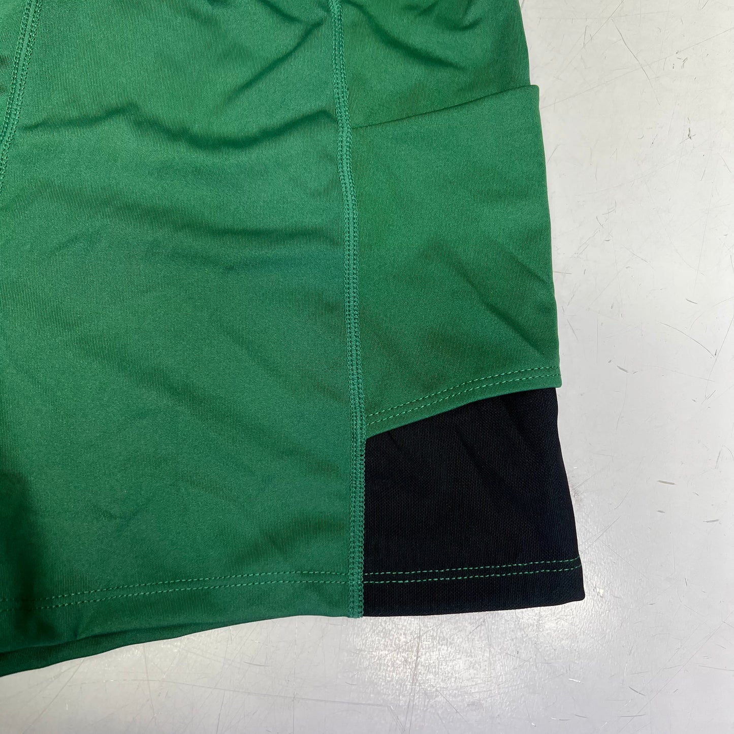 CHARMO Tennis Polo Dress Pleated Skirt W/ Shorts Women's Sz M Grass Green