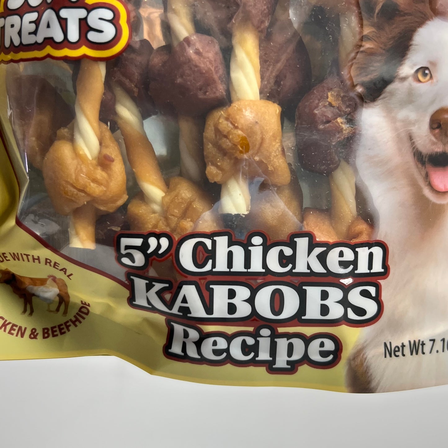 BUTHER SHOP (2 PACK) Natural Dog Chews 5" Chicken Kabobs Recipe 7.10 oz 017838 BB 12/27