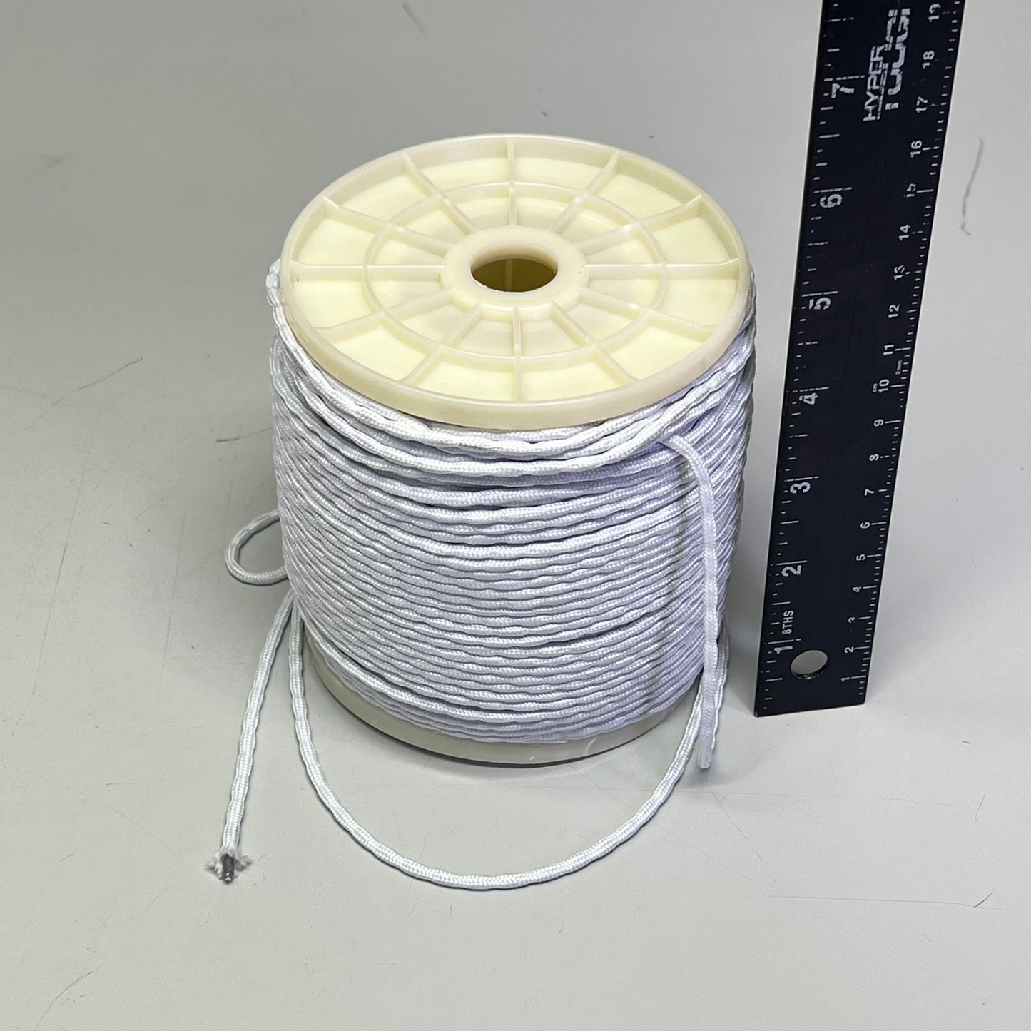 IF&D Lead Free Sausage Bead Weight Roll 4/32" Thick 100 yds White LW80