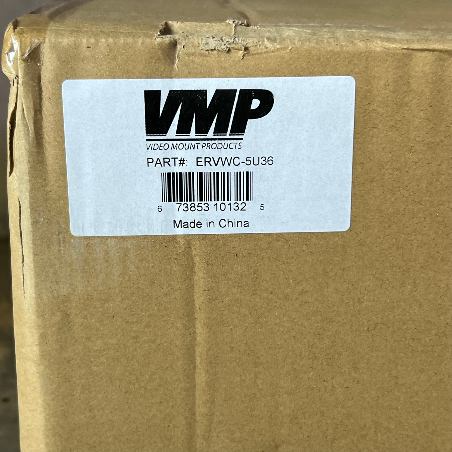 VIDEO MOUNT PRODUCTS Vertical Wall Cabinet 42-3/4"H x 25-5/8"W x 9-3/4"T, Black ERVWC-5U36