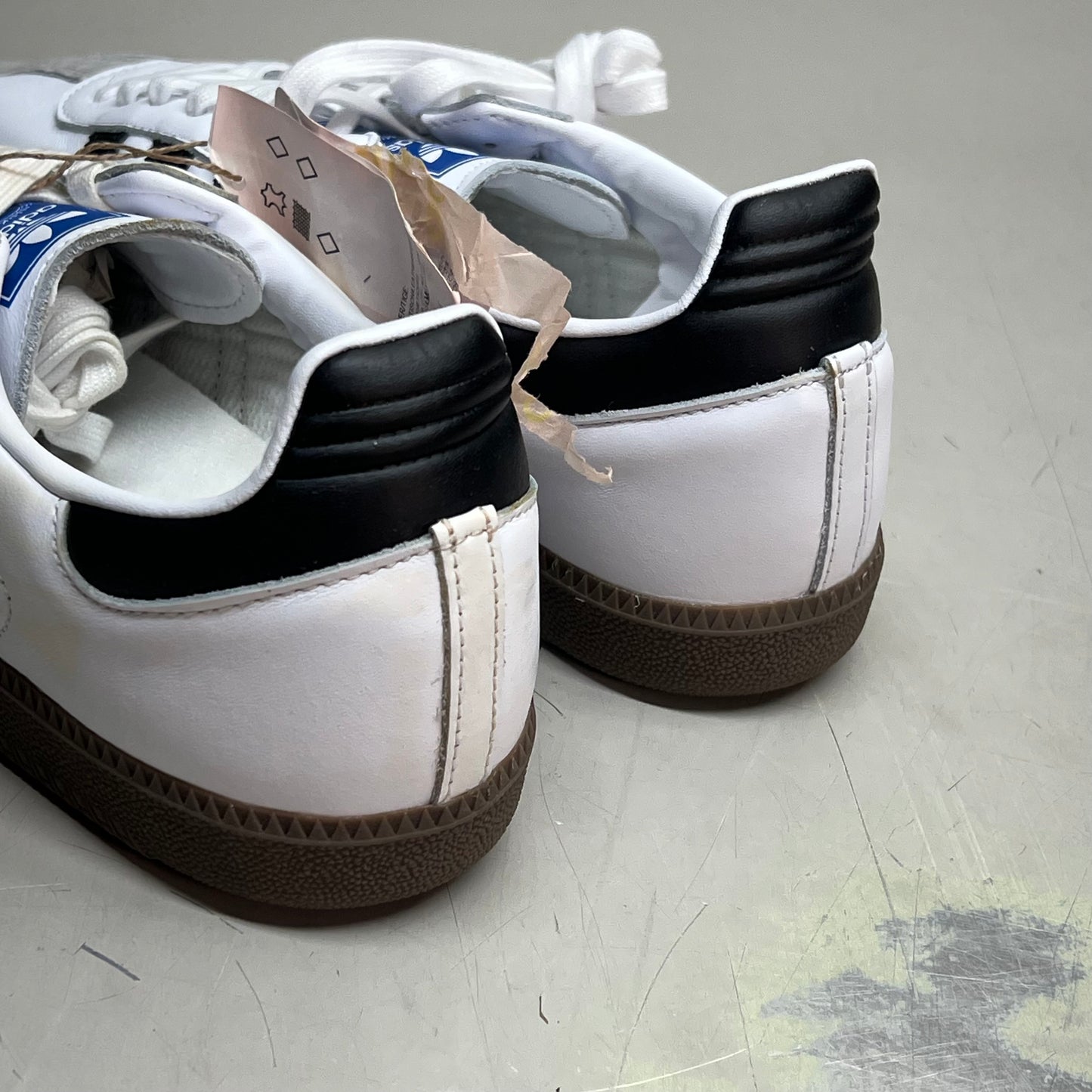 ZA@ ADIDAS Samba OG Sneaker Regular Fit Men's Sz 9.5 Black/White/Grey B75806 (As-is)