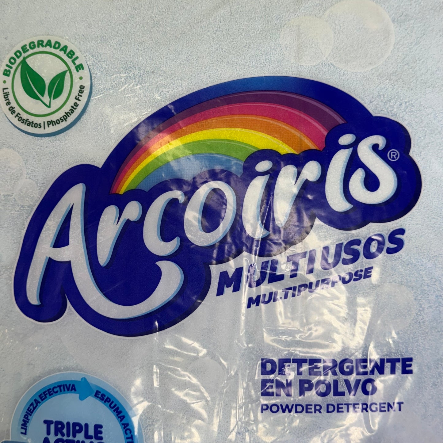 ARCOIRIS FLORIAL (2 PACK) Multipurpose Powder Detergent 9.92 Lbs Light Blue