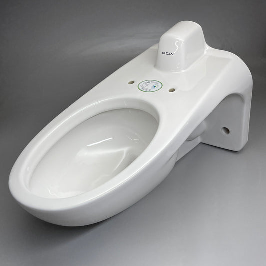 SLOAN Commercial Wall Mount Toilet / Water Closet Elongated Bowl 1.6 GPF White ST-2469