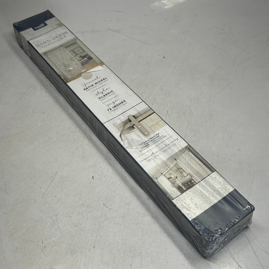NATIONAL HARDWARE Classic Interior Barn Door Kit 72" Satin Nickel N700-002