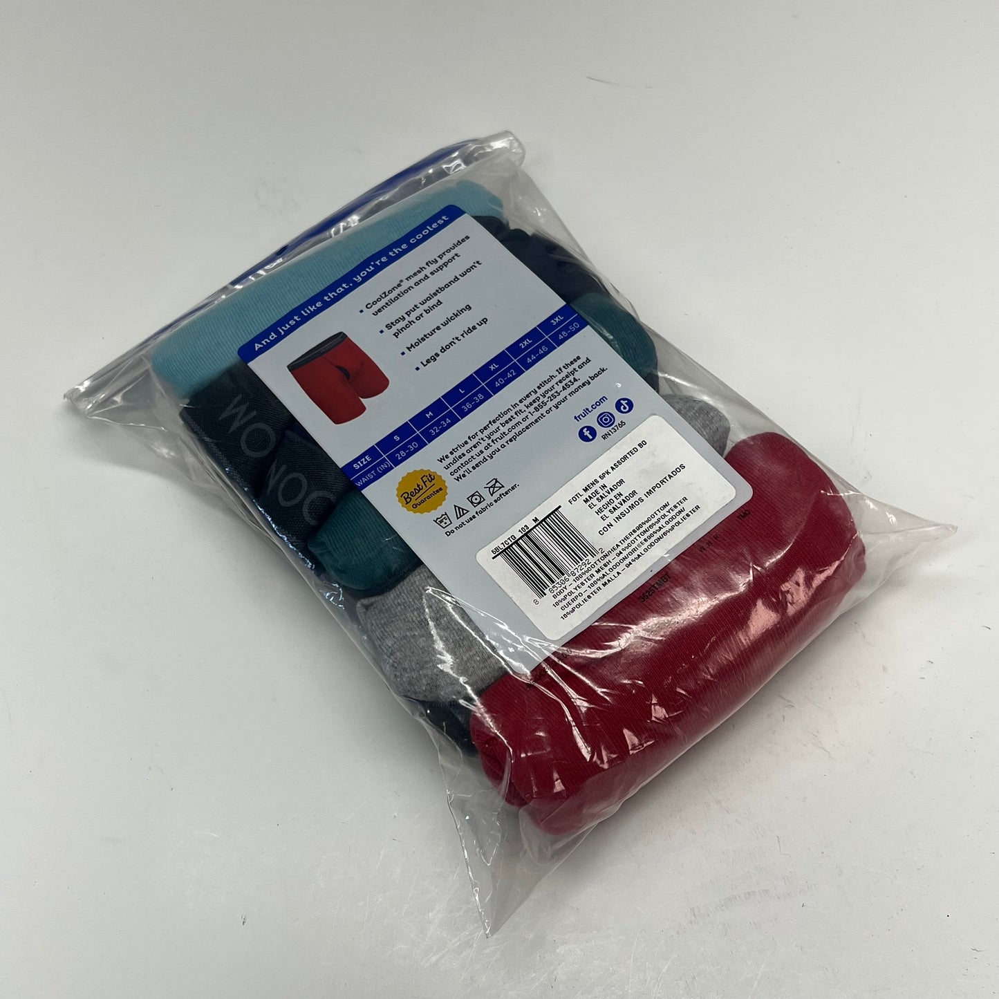 ZA@ FRUIT OF THE LOOM (5 PACK) Eversoft Breathable Fabric Briefs Men's Sz M Assorted Colors 5BL7CTQ