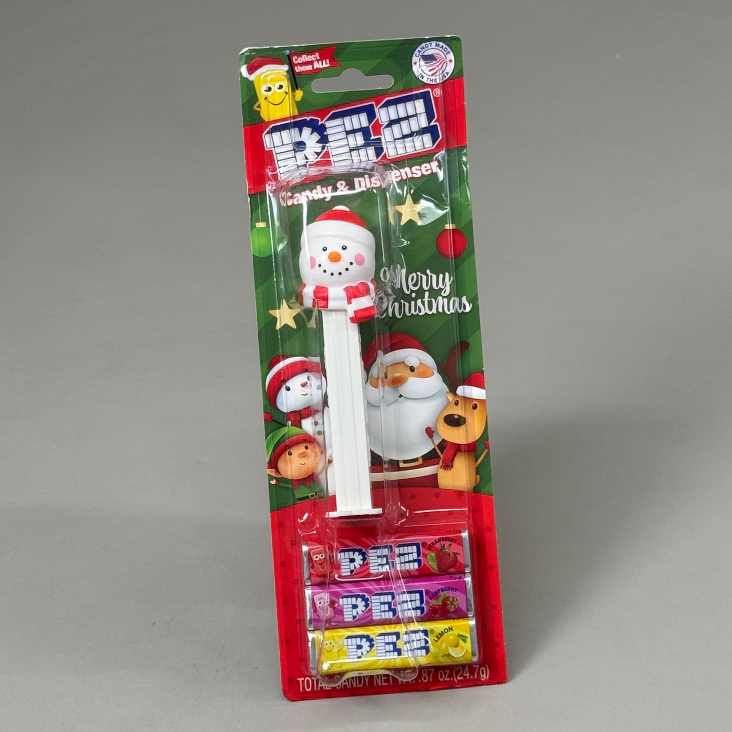 ZA@ PEZ (12 PACK) Christmas Charter Candy Dispenser Assortment 3 Rolls Candy Per Package BB 04/29 Damaged Packaging