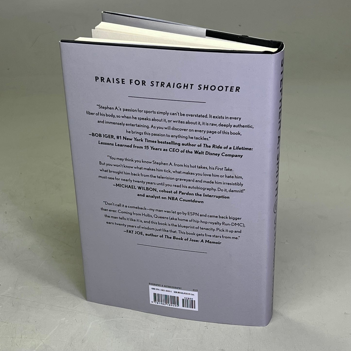 STRIAGHT SHOOTER  A Memoir Of Second Chances & First Takes Hardcover Book