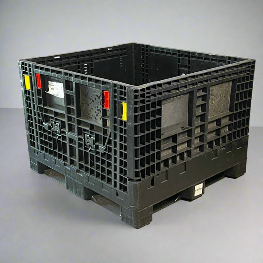 GLOBAL INDUSTRIAL Plastic Bulk Shipping Container Sz 48" L X 45" W (New Other)