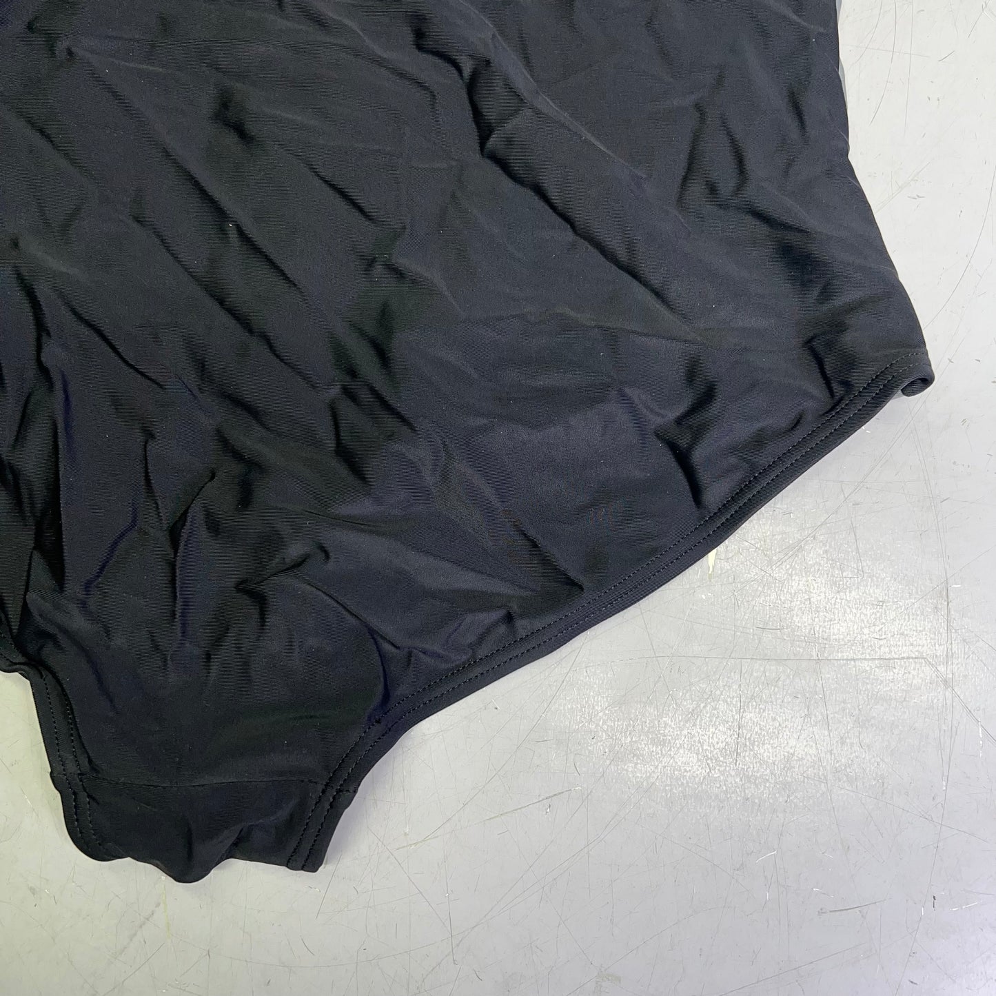 ATTRACO Slimming One Piece Athletic Racerback Swimsuit Women's Sz XL Black/Grey