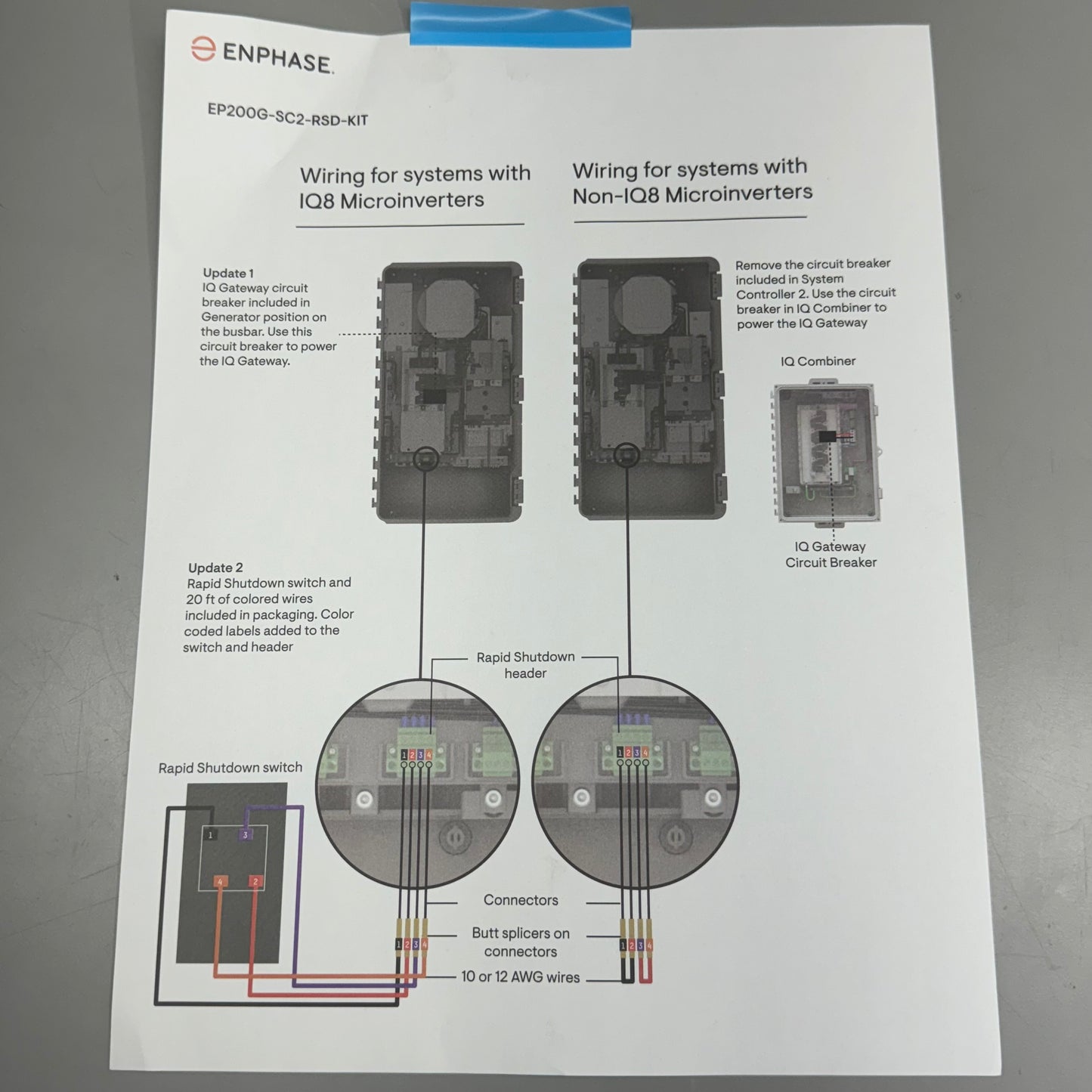 ENPHASE System Controller R2/IQ8 Ready EP200G-SC2-RSD-KIT Grey