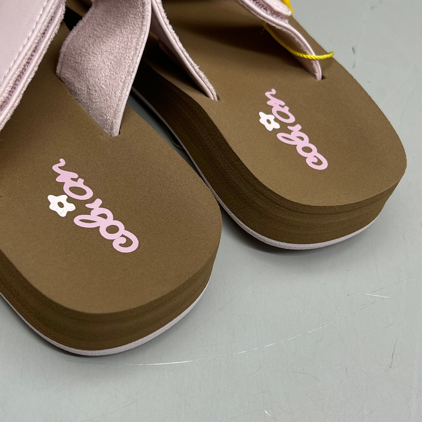 COBIAN Lil' Dana Strap Flower Sandals Kid's Sz 6/7 Pink LDA24-650-6/7