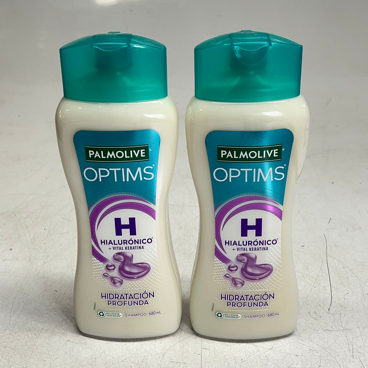 PALMOLIVE OPTIMS (2 PACK) Hialuronic + Vital Keratina Deep Hydrate Shampoo 680ML