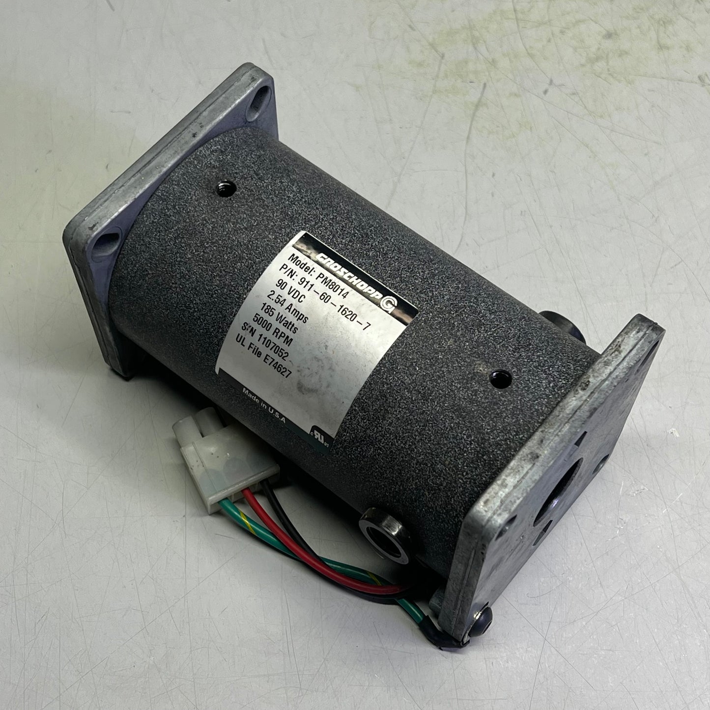 GROSCHOPP Brushed DC Motor 90 VDC 2.54 AMPS 185 Watts PM8014 911-60-1620-7