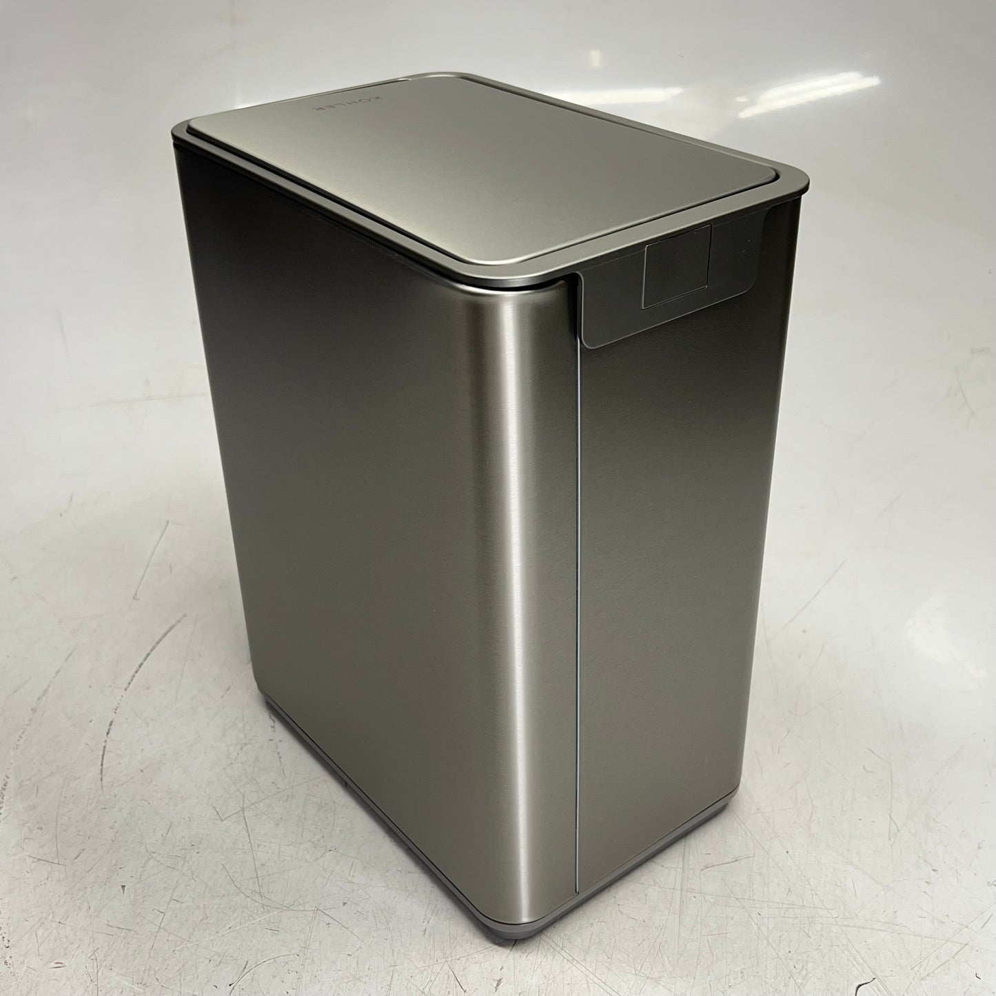 KOHLER (SET OF2) Stainless Steel Step Trash Can Quiet Close Lid 6 Liter (As-Is)