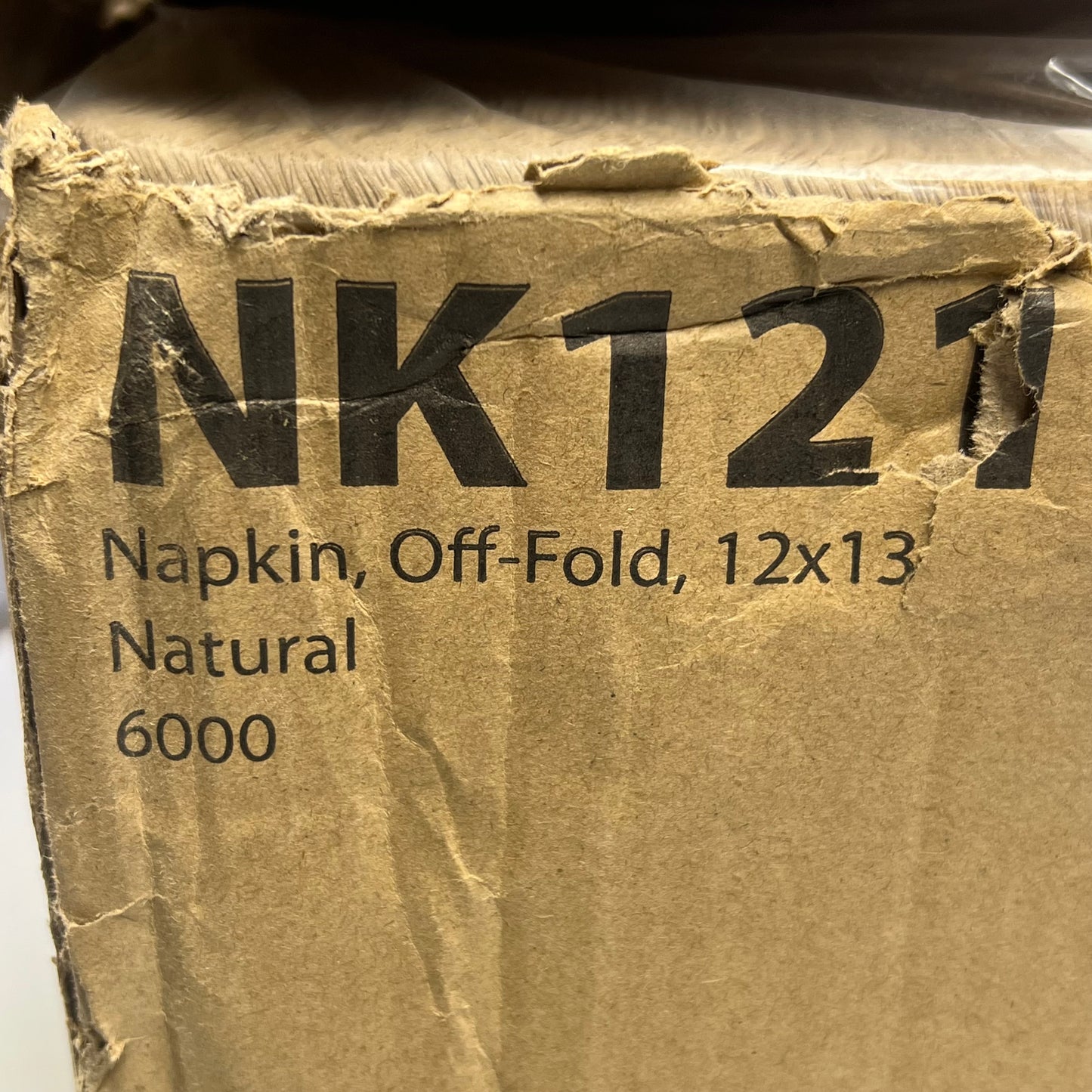 ZA@ CAPRIOTTI'S (6000 PACK) Restaurant Logo Napkins 12"x13" Natural NK1213NCAP
