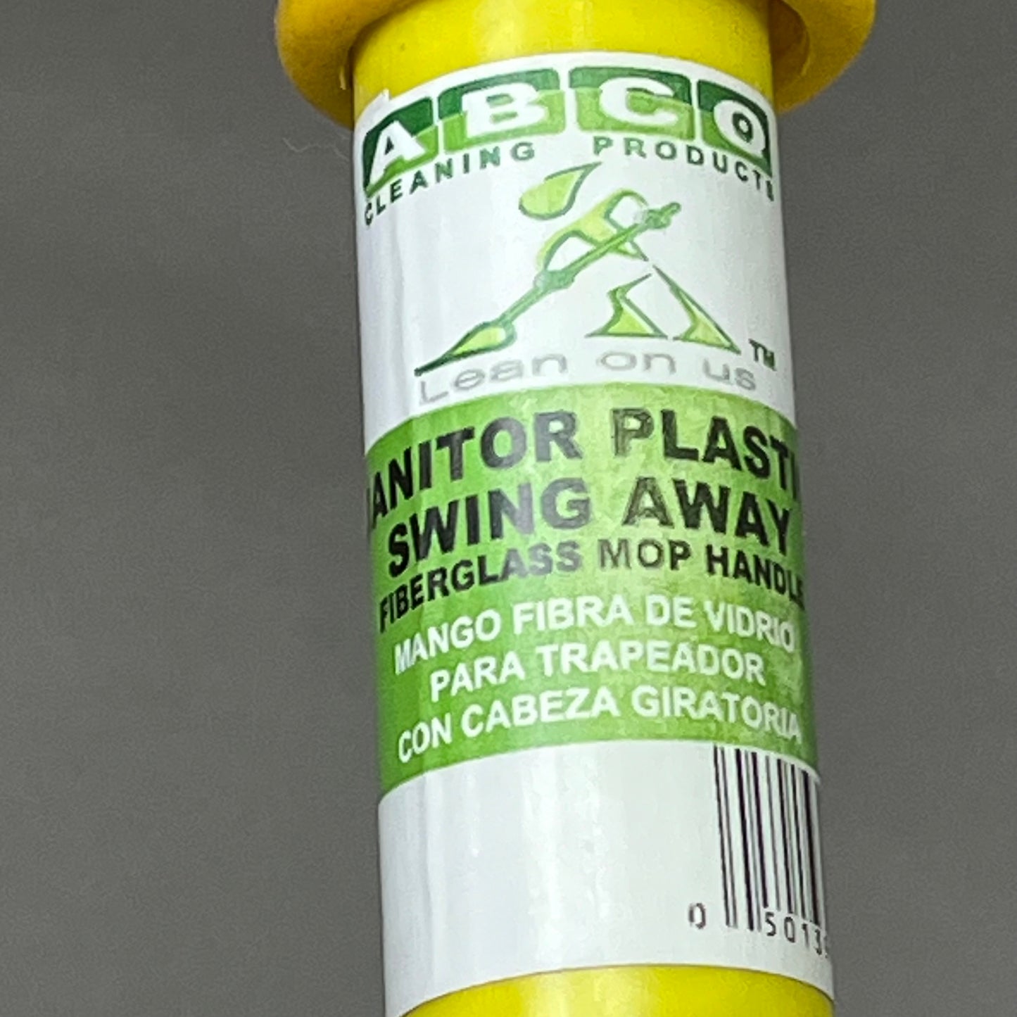 ZA@ ABCO CLEANING PRO. (6 PACK) Fiber Glass Handle Plastic Swing Away 60" 01206-NB As-is