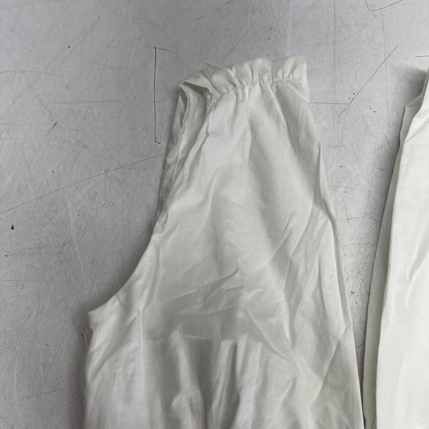PEIXOTO Plunging V-neck Ava Midi Dress W/ Pockets Women's Sz S White 46018-WHT