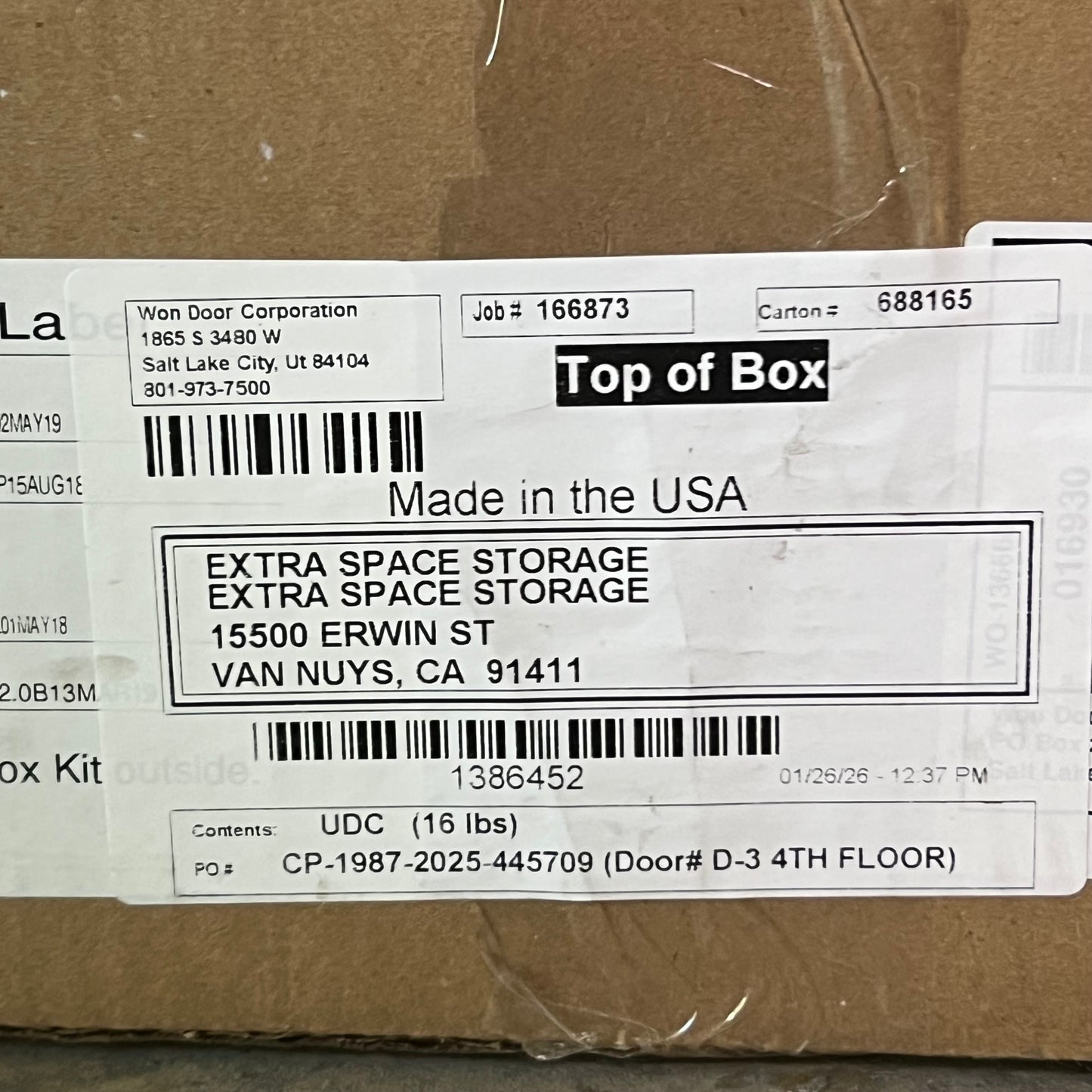 WON-DOOR Fire Equipment Releasing Device Control Unit 10T3 300SF 13"W x 6"T x 24.5"H, 016930
