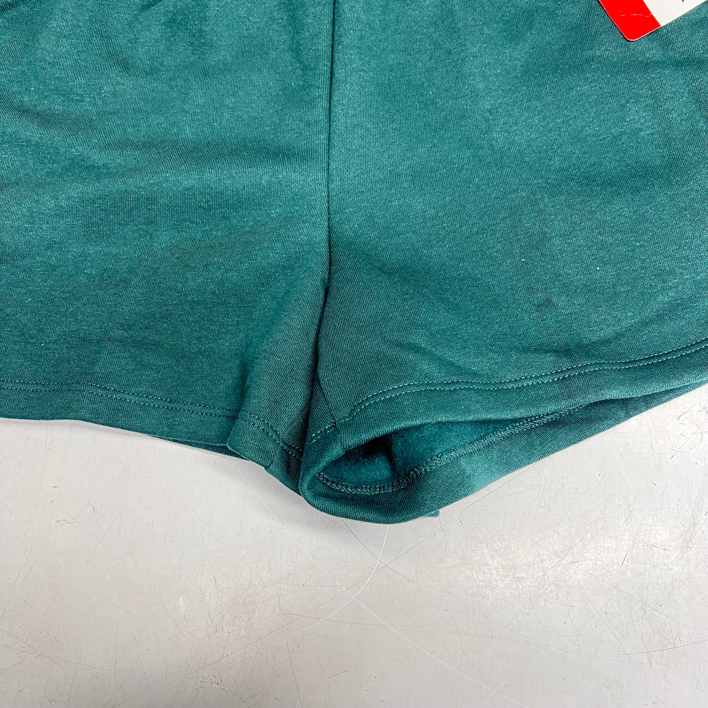 ZA@ REEBOK Weekender Shorts Fleece Lined Soft Waistband Women's Sz M Sea Moss