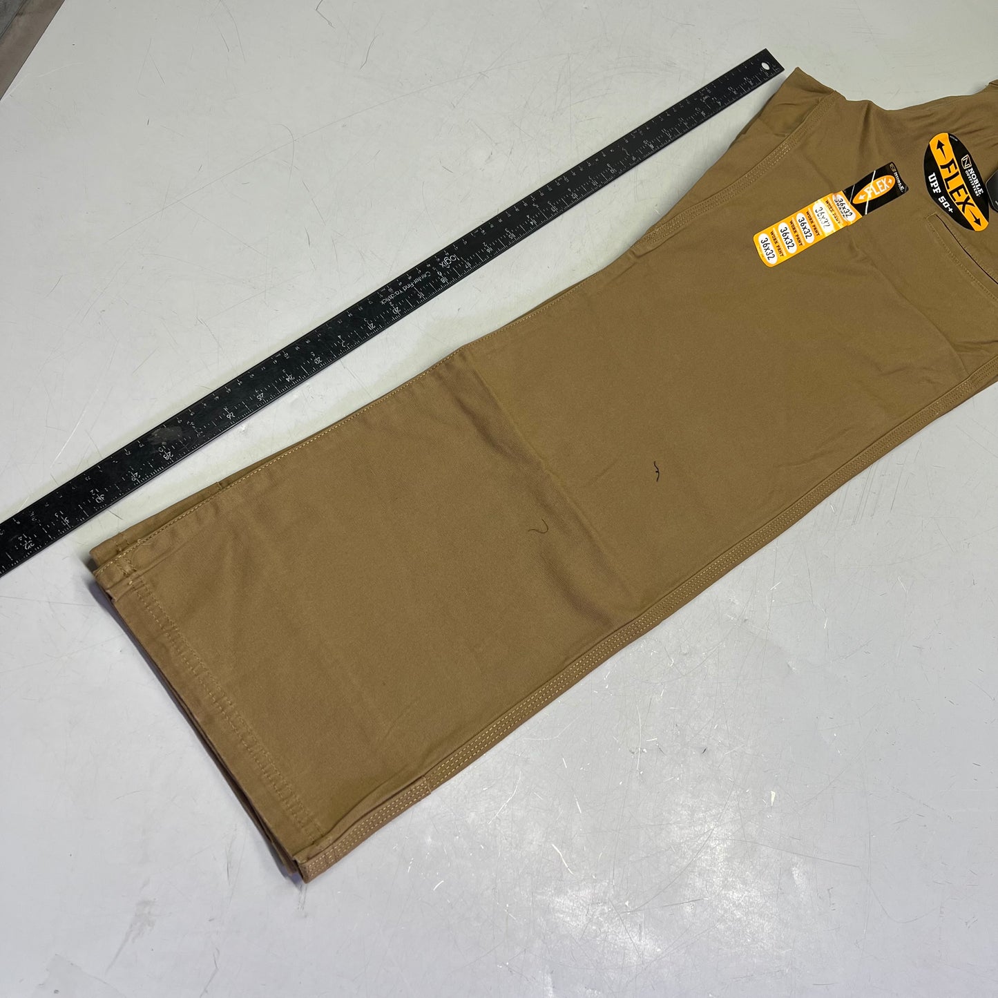 NOBLE OUTFITTERS Flex Stretch Canvas Work Pant Men's Sz 36x32 Coyote 18425
