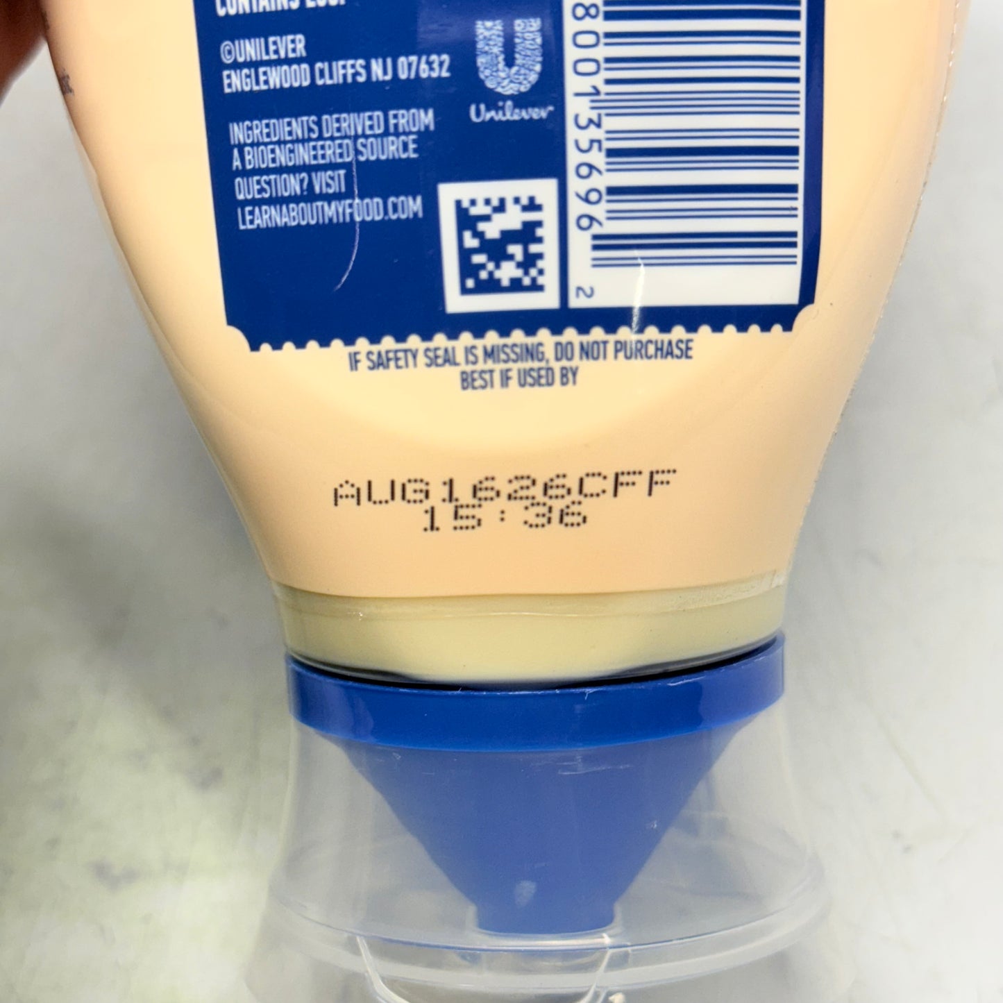 HELLMANN'S (5 PACK) Real Mayonnaise Squeeze Bottle 20 fl oz Mayo BB 08/26