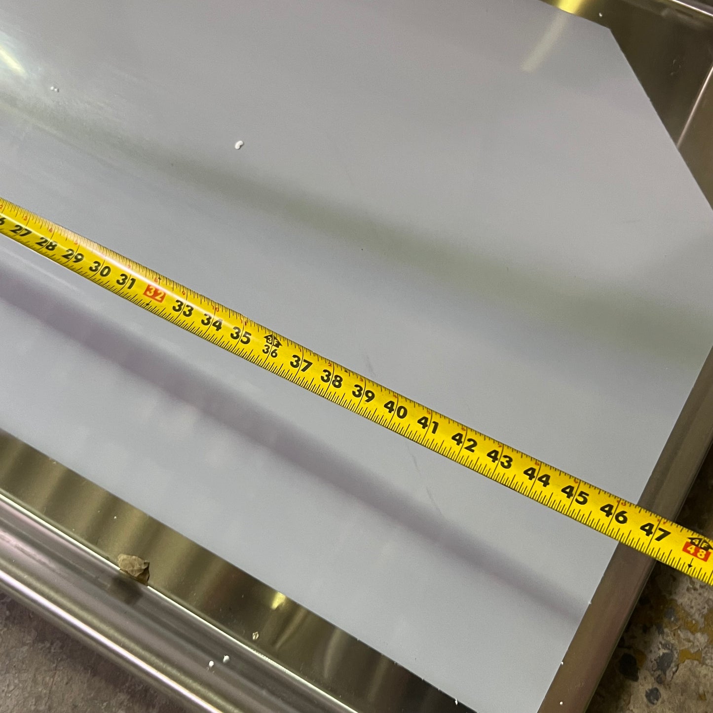 REGENCY 16 Gauge 48" Clean Dish Table - Left Drainboard 600CDT48L (New Other, Distressed Box)