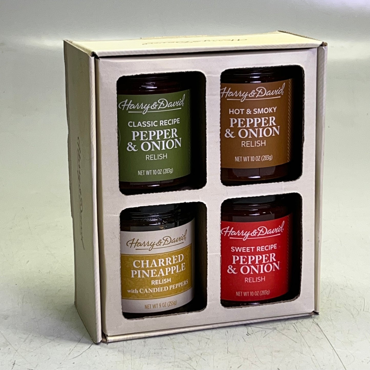 ZA@ HARRY & DAVID (4 PACK) Pepper & Onion Relish 2Lbs / 7 oz D