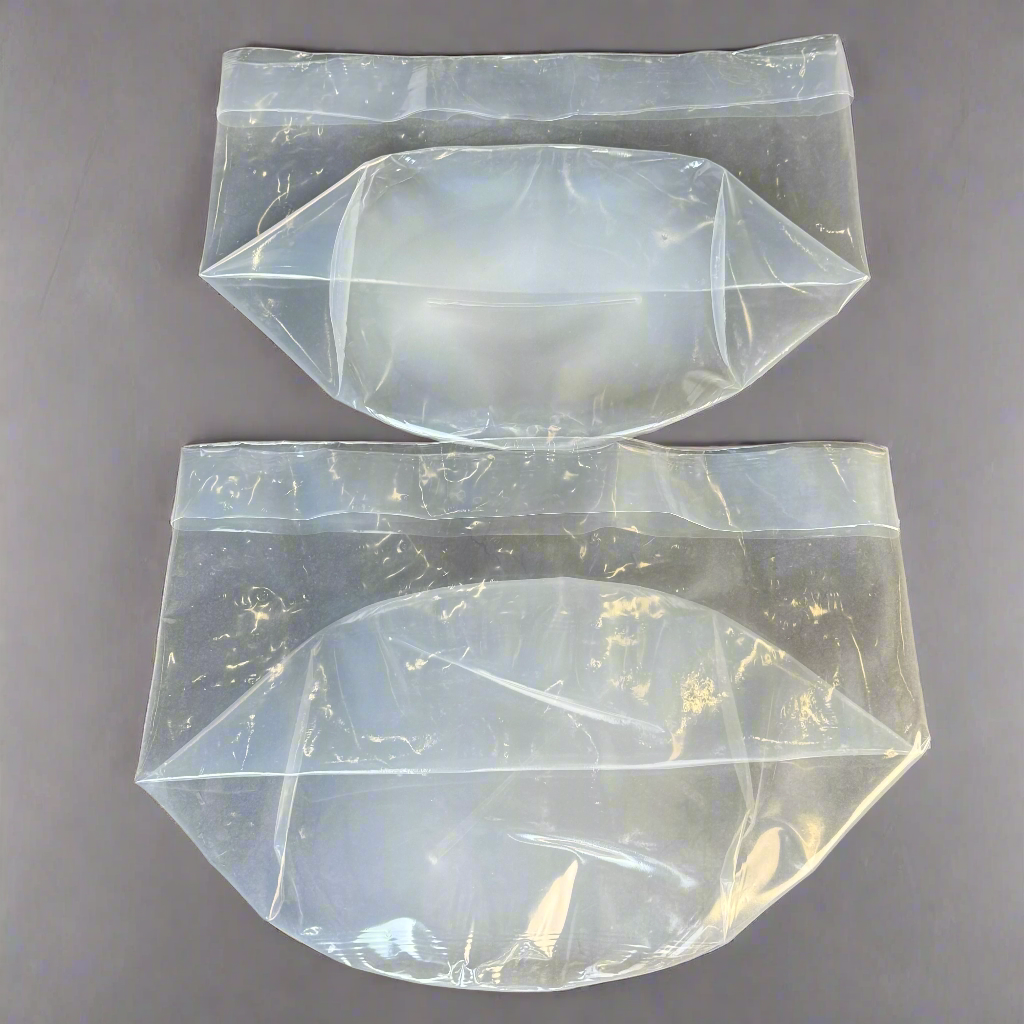 HERFELD GMBH & CO (2 PACK) Heavy Duty Bucket Liner W/ Sz 21” W x 22” H Clear Plastic Bag