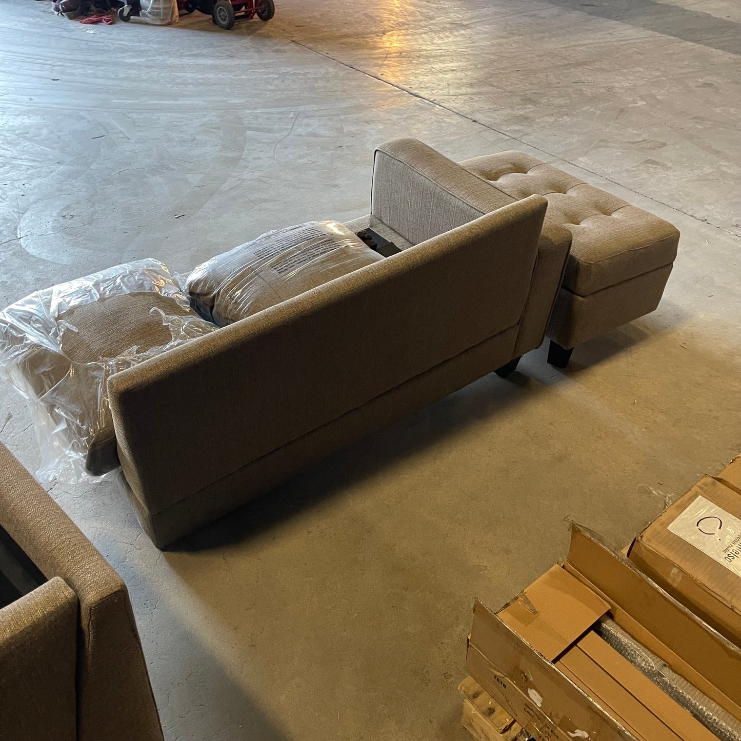 ZA@ Pallet of MIXED Sectional Couch 85” Grey (AS-IS)